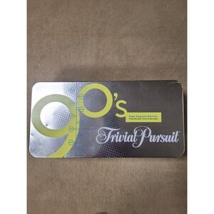Trivial Pursuit 90s Time Capsule Edition Board Game Parker Brothers 2004 Tin